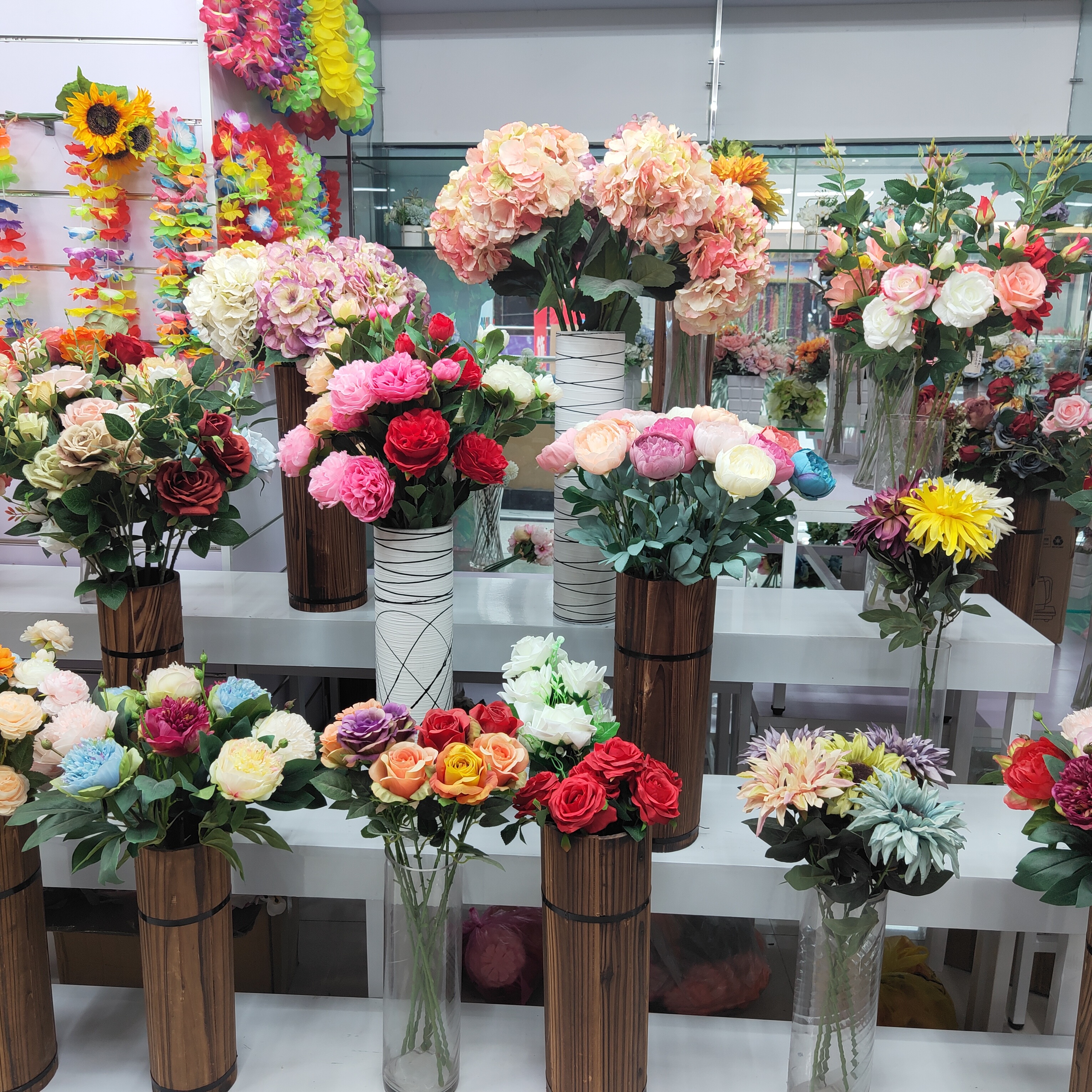 满天星 /仿真花/花白底实物图