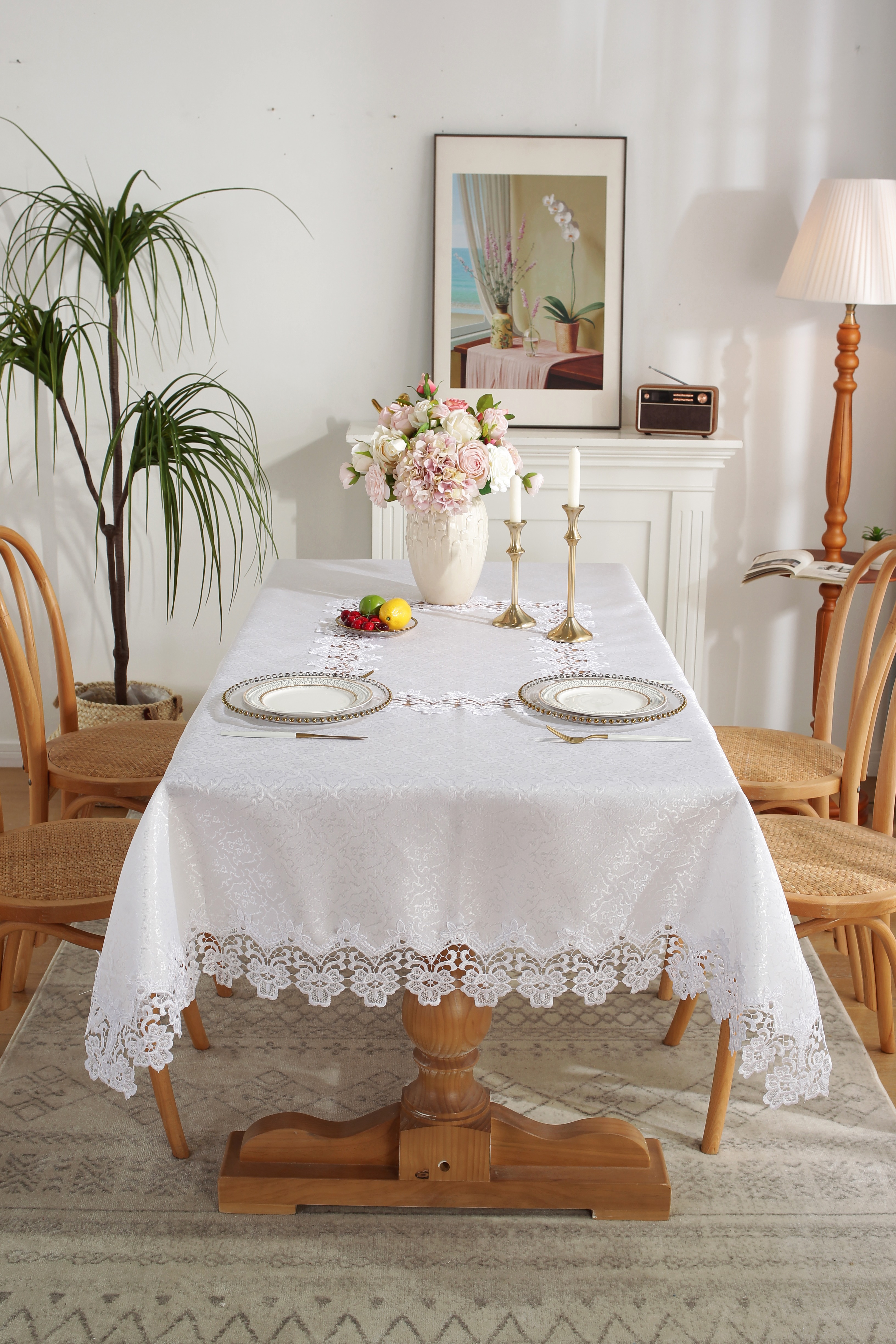绣花餐桌布大号