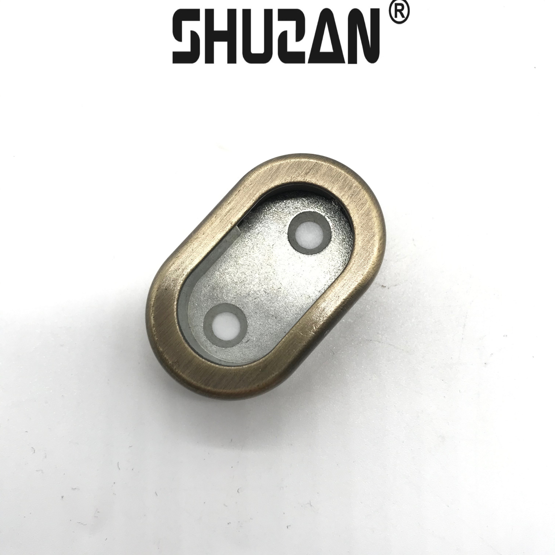 Factory direct flange wardrobe pole support furniture hardware accessories