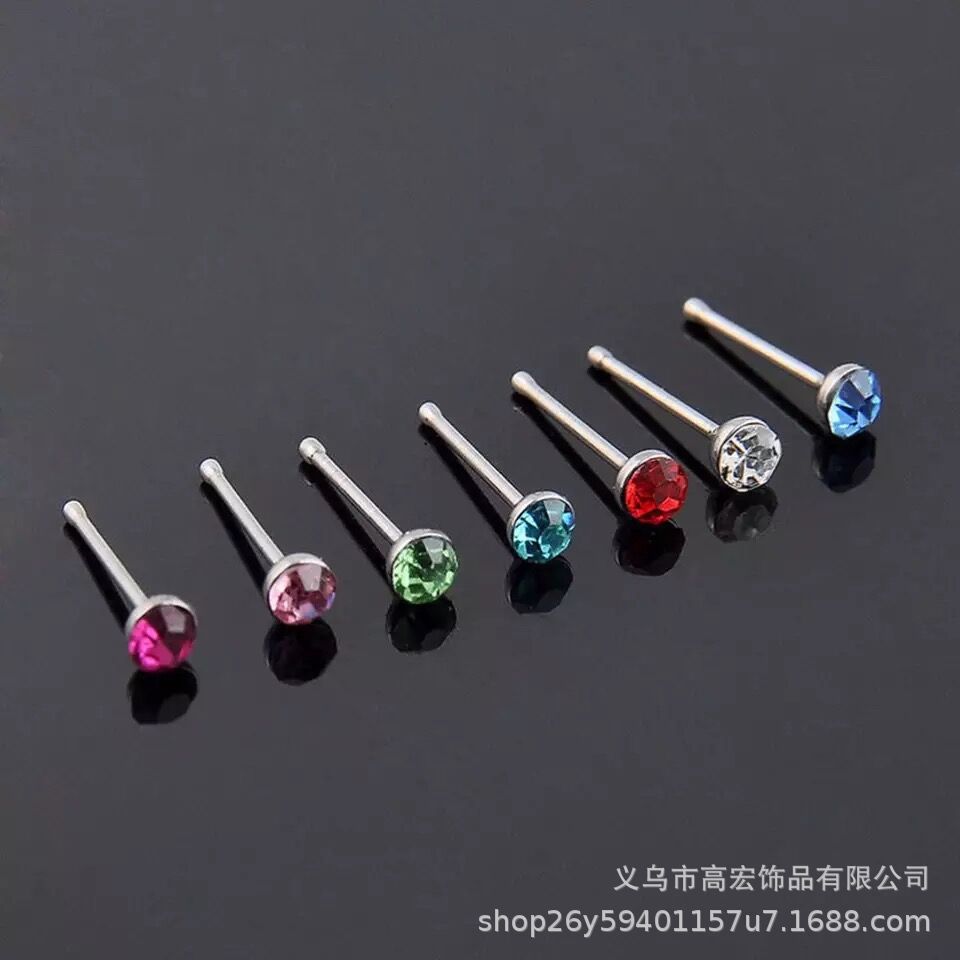 阿拉伯文创钛合金脐饰肚脐钉 鼻夹鼻钉一体设计 穿孔耳钉唇钉个性时尚耐磨耐腐蚀详情2