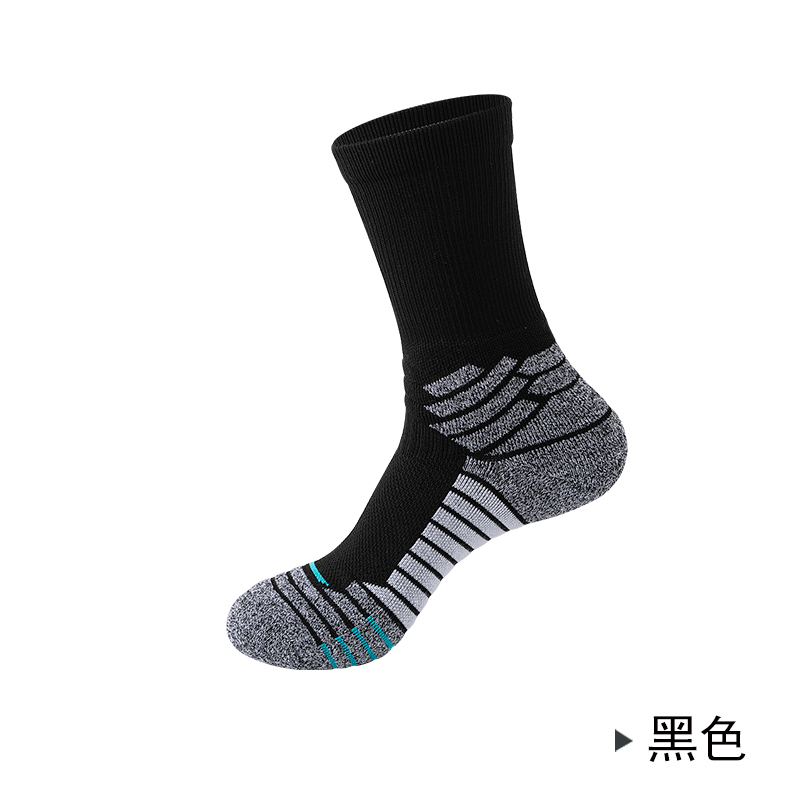 New men's training socks, high-top long-leg sports socks, professional basketball socks Application Scenario