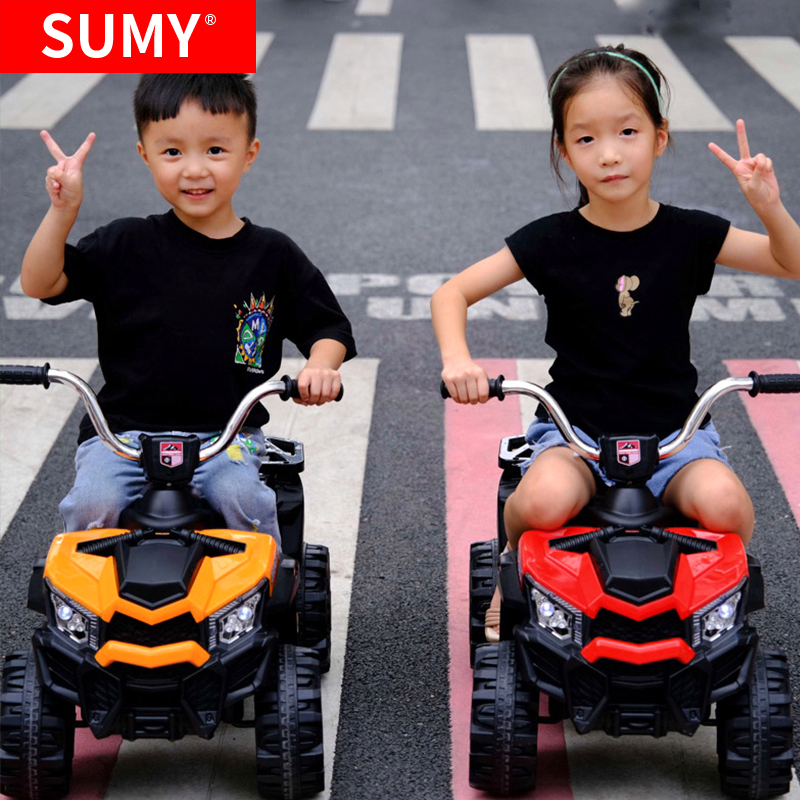 Sumy Kids Electric Motorcycle Family Car Kids Double Charging Toy Car Boys Kids Mountain Buggy Baby Toy Car details Picture
