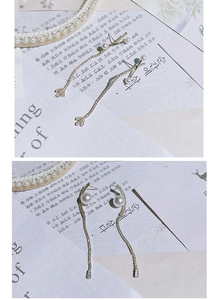 耳环设计ins风银针淑女者珍珠流苏长款气质精致日韩时尚街拍高级迪菲尔-712-2详情3