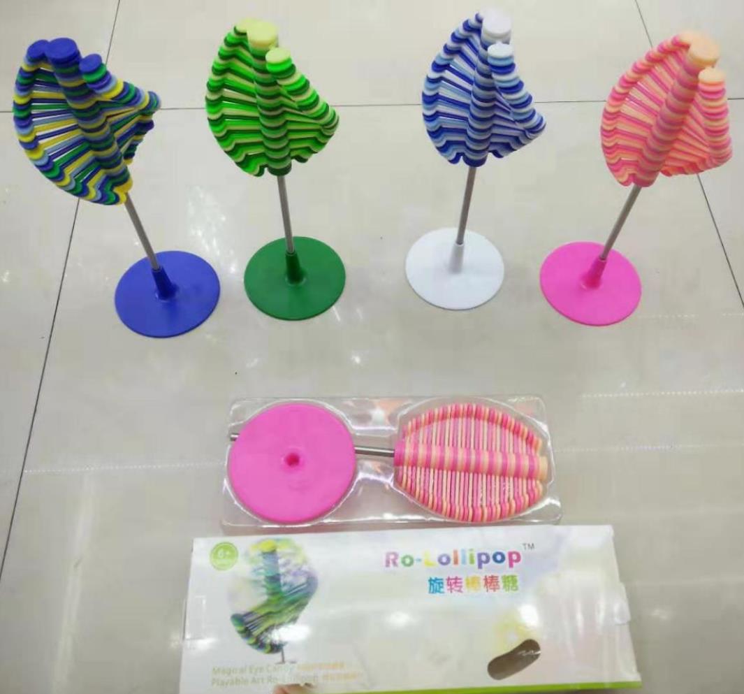 Rotating lollipop wisdom tree Fisher sequence decompression decoration Creative decompression toy art decoration children's toys wholesale full figure
