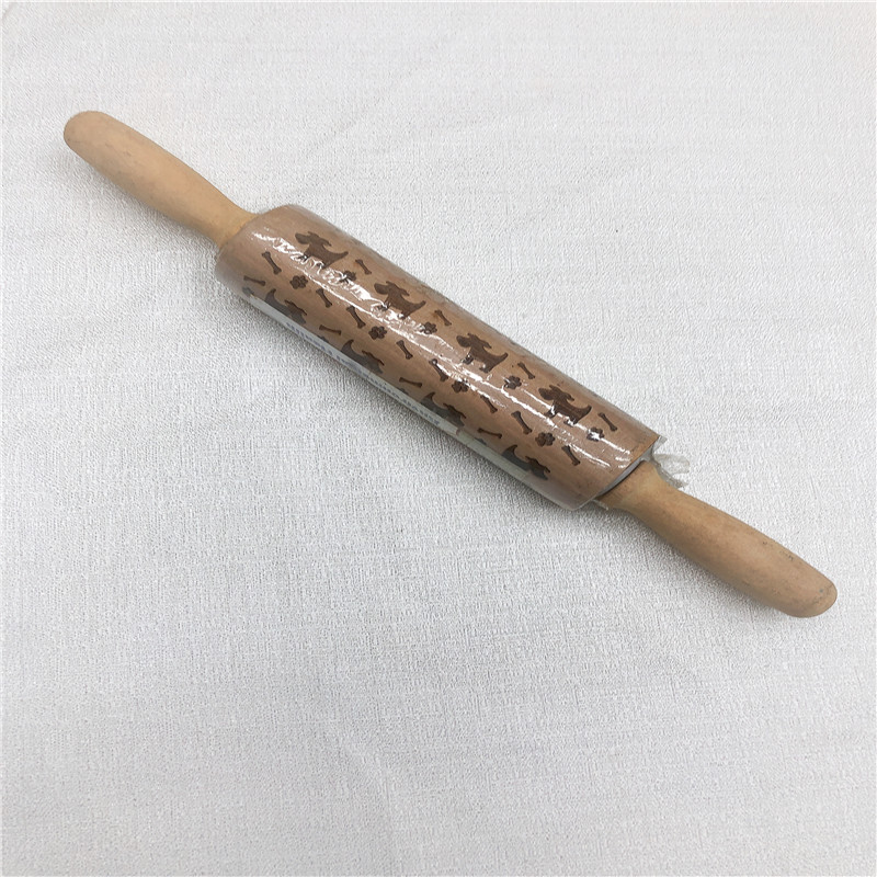 Patterned rolling pin roller embossing fondant cookies cookie dough rolling pin baking utensils facing stick Item Picture