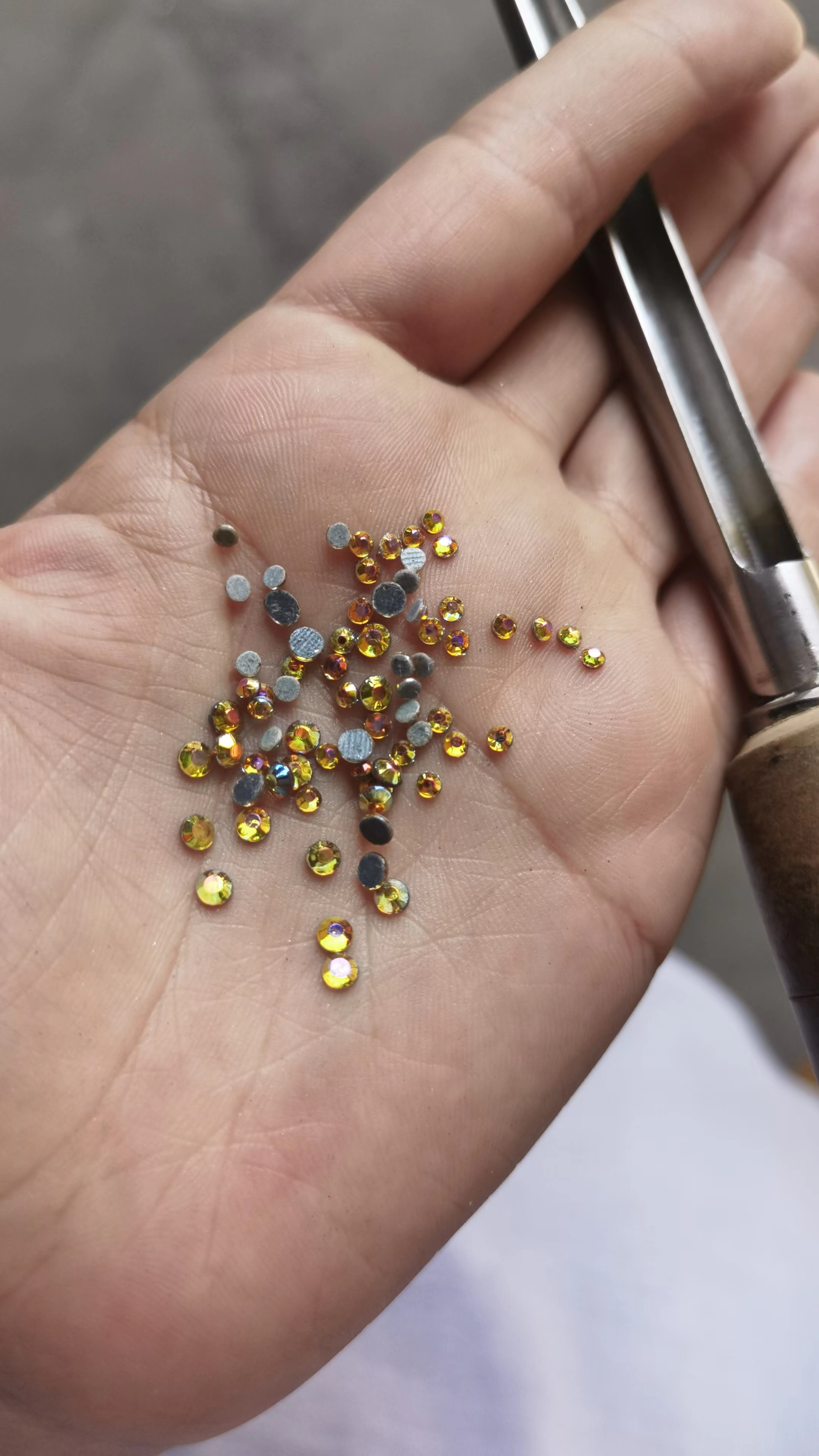 ss16 金黄AB 高品质烫钻彩炫烫钻厂家直销