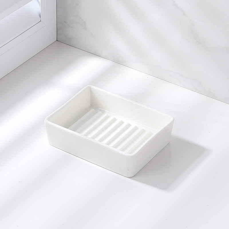 Light luxury ceramic soap box