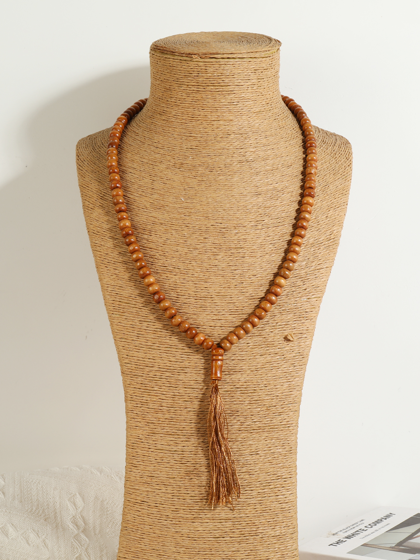 Bohemian tropical folk style retro handmade wooden beaded necklace Fucoi-283