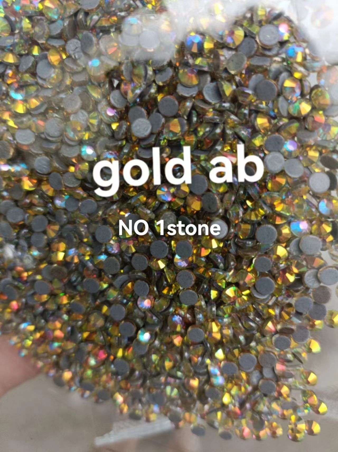 ss10 金色 高品质烫钻彩炫烫钻厂家直销