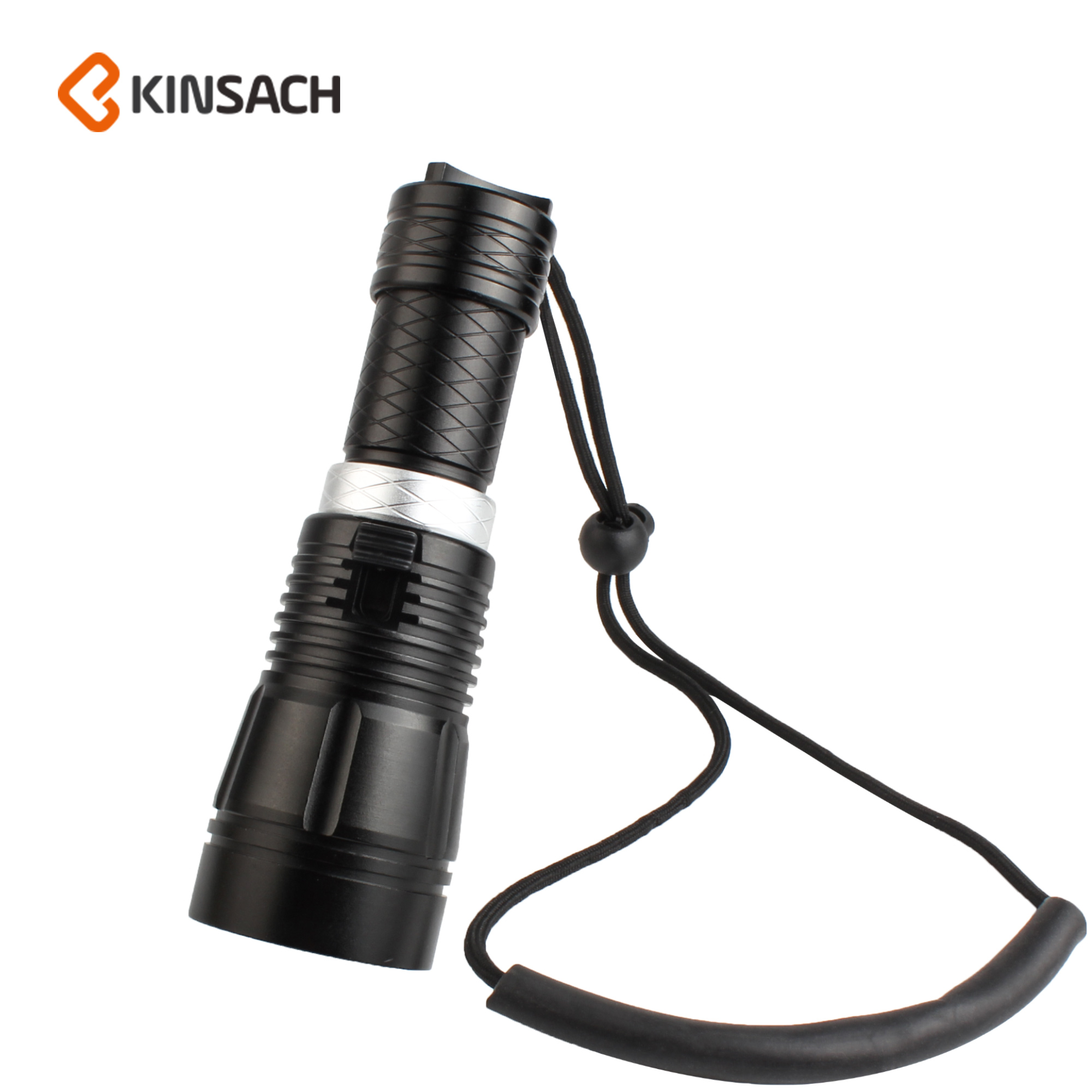 T6 strong light diving special flashlight deep waterproof light high-power LED aluminum alloy flashlight catch the sea