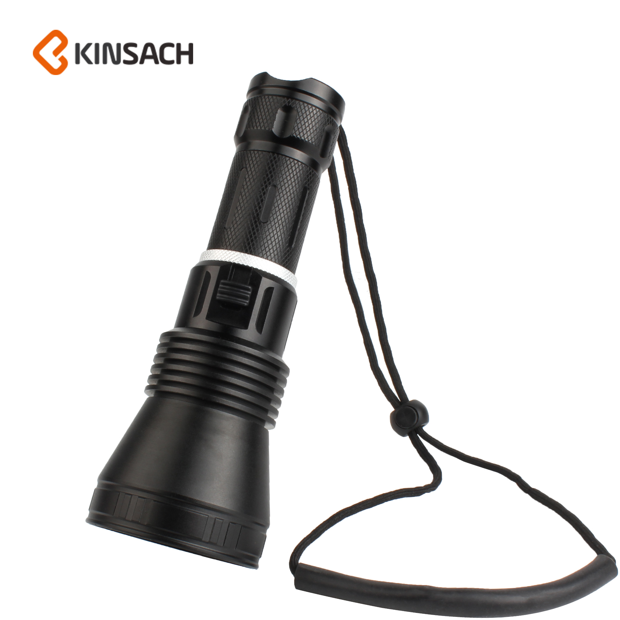 P50 strong light diving special flashlight deep waterproof light high-power LED aluminum alloy flashlight catch the sea