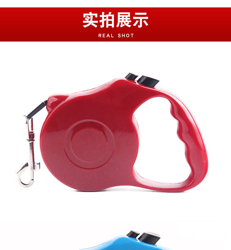 New pet supplies (3 meters) : automatic telescopic leash, bright surface leash, portable leash, dog leash, dog chain, ABS, environmentally friendly pic 10