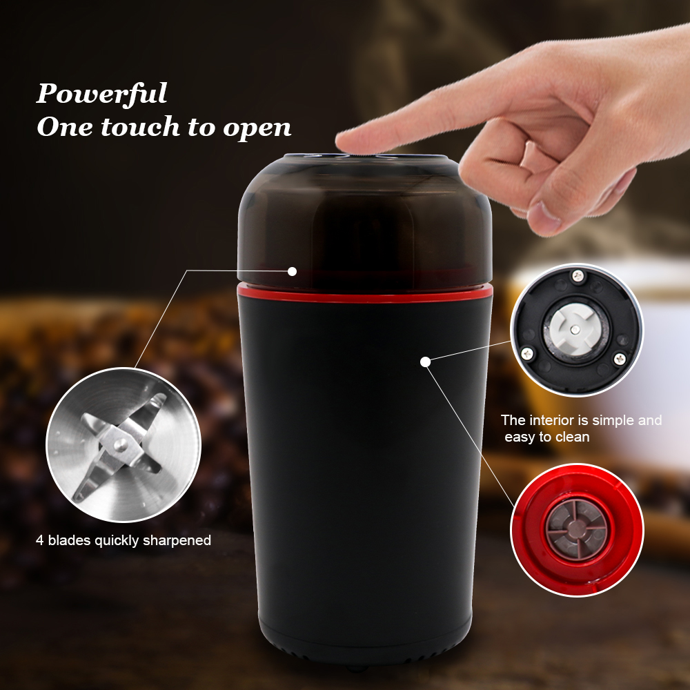 European 150W small portable grinder coffee bean grinder R.7117 details Picture