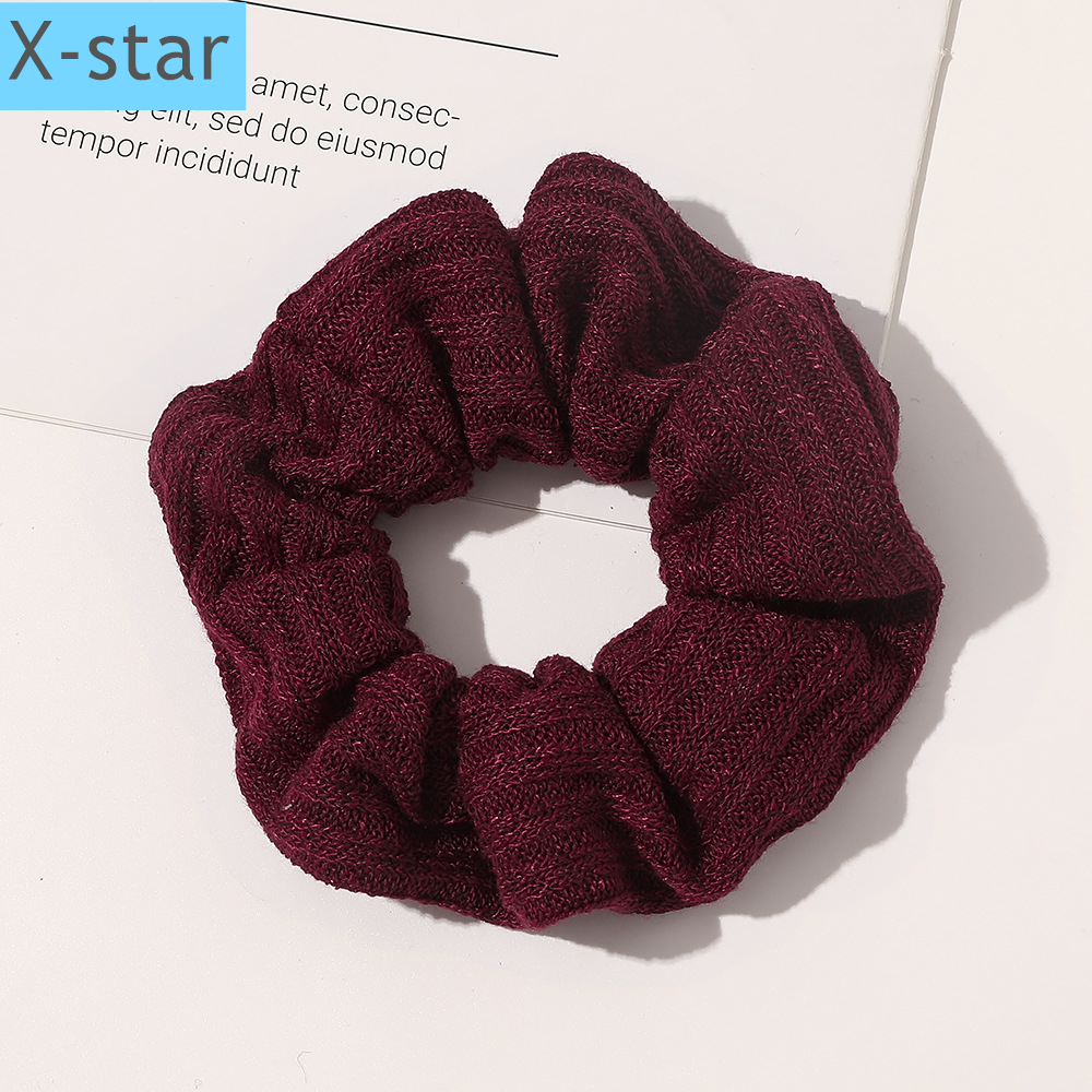 超甜拼色仿兔毛大肠圈发圈扎马尾发绳秋冬新款毛线毛绒大肠发圈超甜拼色仙女气质雪纺发绳大肠圈头绳 星欣饰品详情7