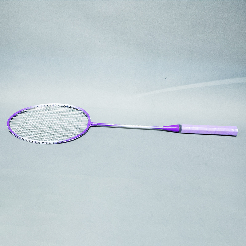 Adult iron alloy one-piece racquet