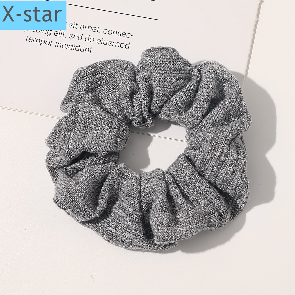 超甜拼色仿兔毛大肠圈发圈扎马尾发绳秋冬新款毛线毛绒大肠发圈超甜拼色仙女气质雪纺发绳大肠圈头绳 星欣饰品详情10