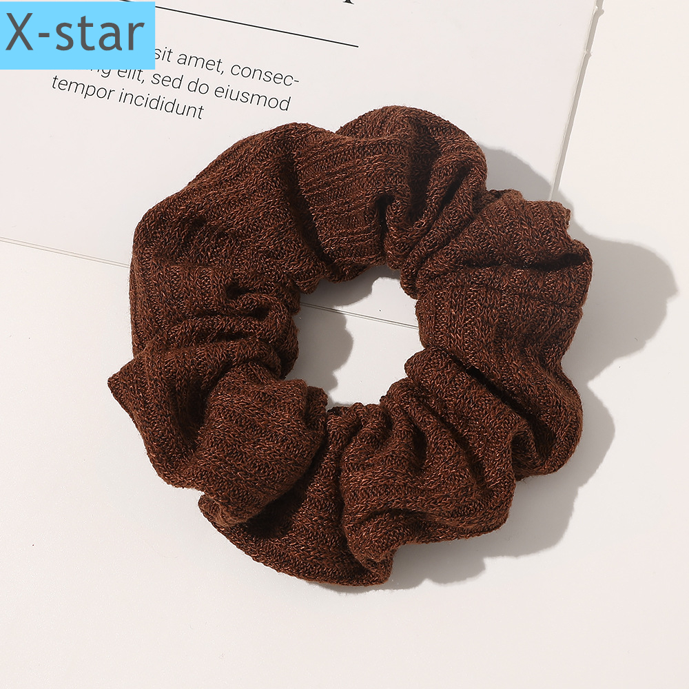 超甜拼色仿兔毛大肠圈发圈扎马尾发绳秋冬新款毛线毛绒大肠发圈超甜拼色仙女气质雪纺发绳大肠圈头绳 星欣饰品详情8