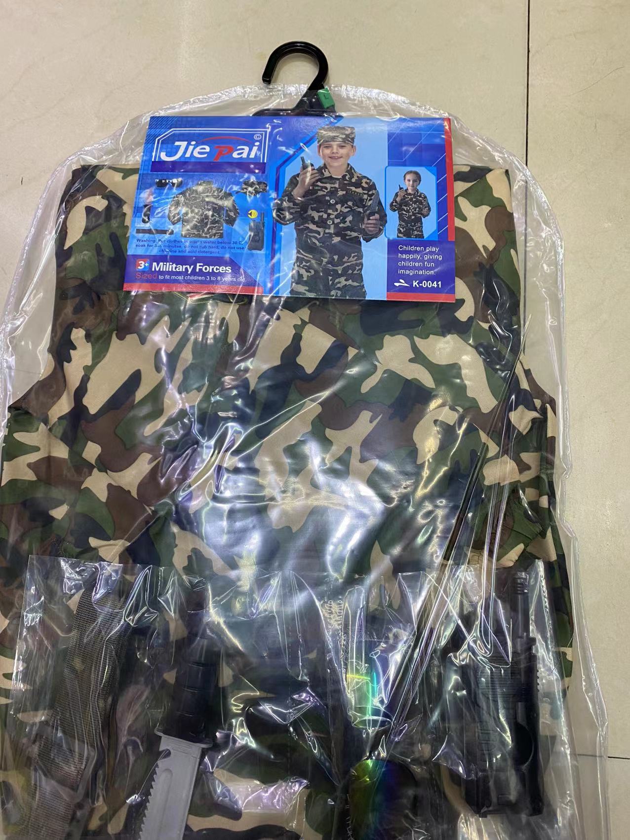 Children's performance costumes, camouflage uniforms, children's clothing, performance costumes, professional attire, role performance costumes Specification image