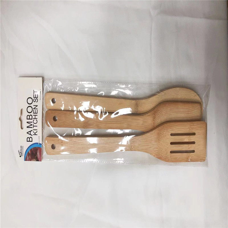 竹餐具3件套 4件套厨具套装竹铲不粘锅铲竹勺饭勺烹饪炒菜铲详情5