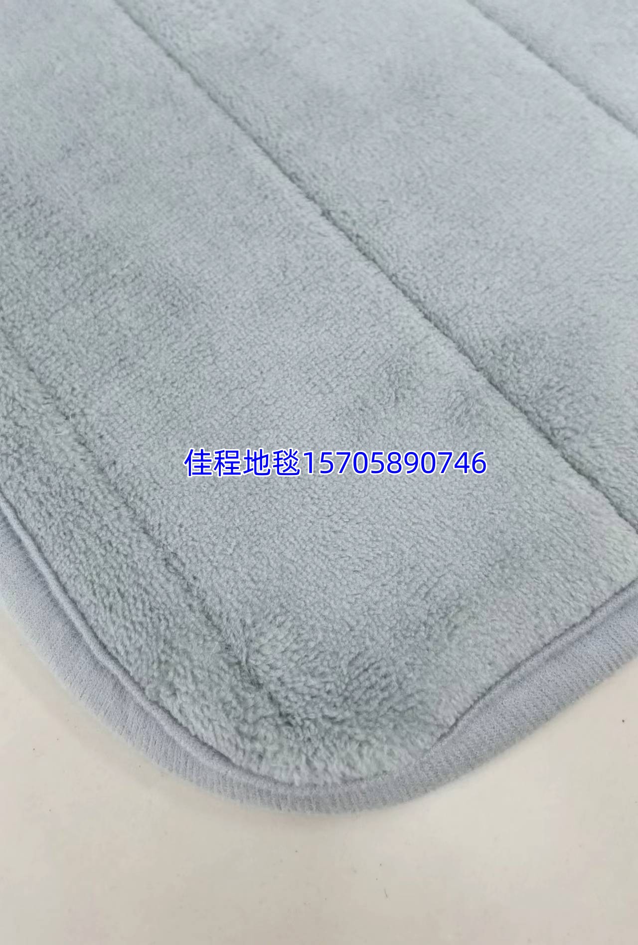 1.0cm厚纯色行缝法兰绒地垫脚垫门垫防滑垫地毯厨房垫床边垫横纹垫客厅毯 有多个颜色可以选 40*60cm详情6