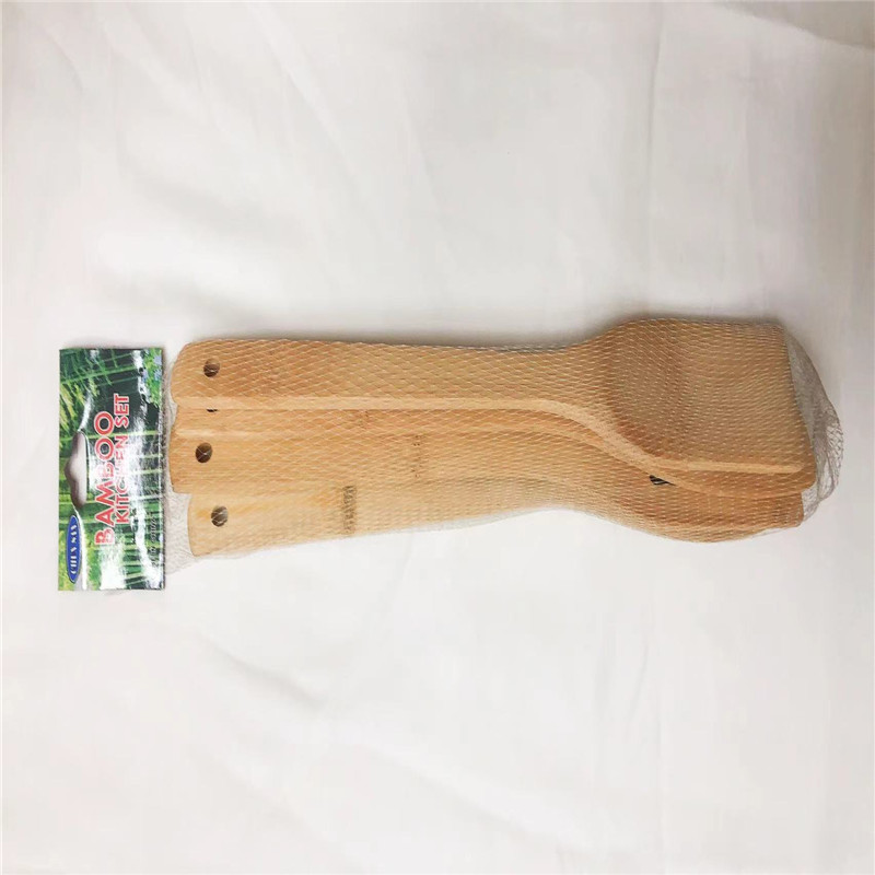 竹餐具3件套 4件套厨具套装竹铲不粘锅铲竹勺饭勺烹饪炒菜铲详情1