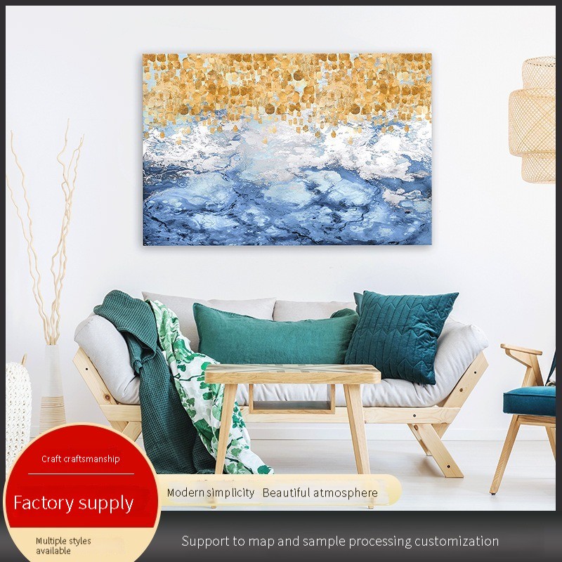 Living room decorative painting landscape combination painting sofa background wall modern simple dining room bedroom bedside hanging painting thumbnail