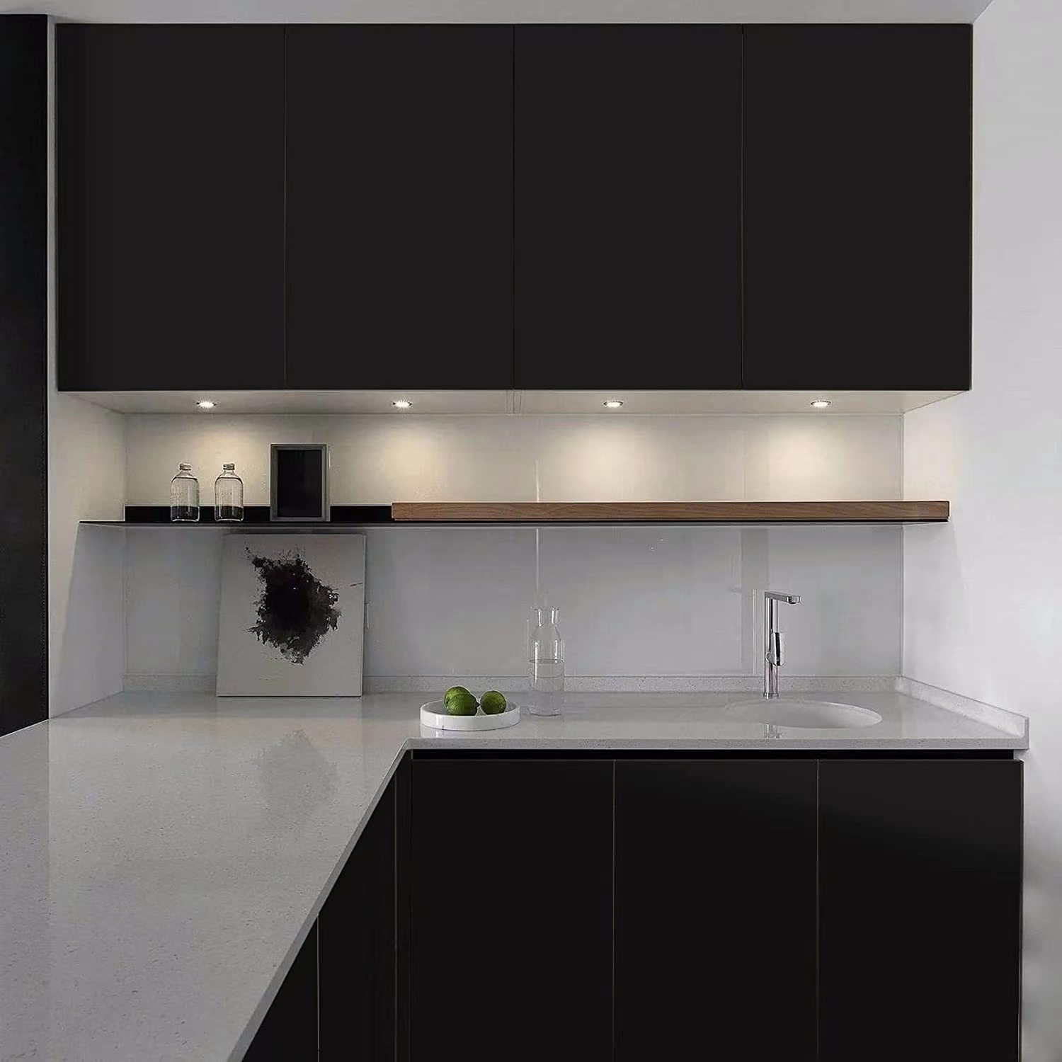 加厚纯色闪点 厨房防油贴纸 自粘墙面翻新墙纸 家具翻新墙贴 防水防潮防污 40CM*2M详情7