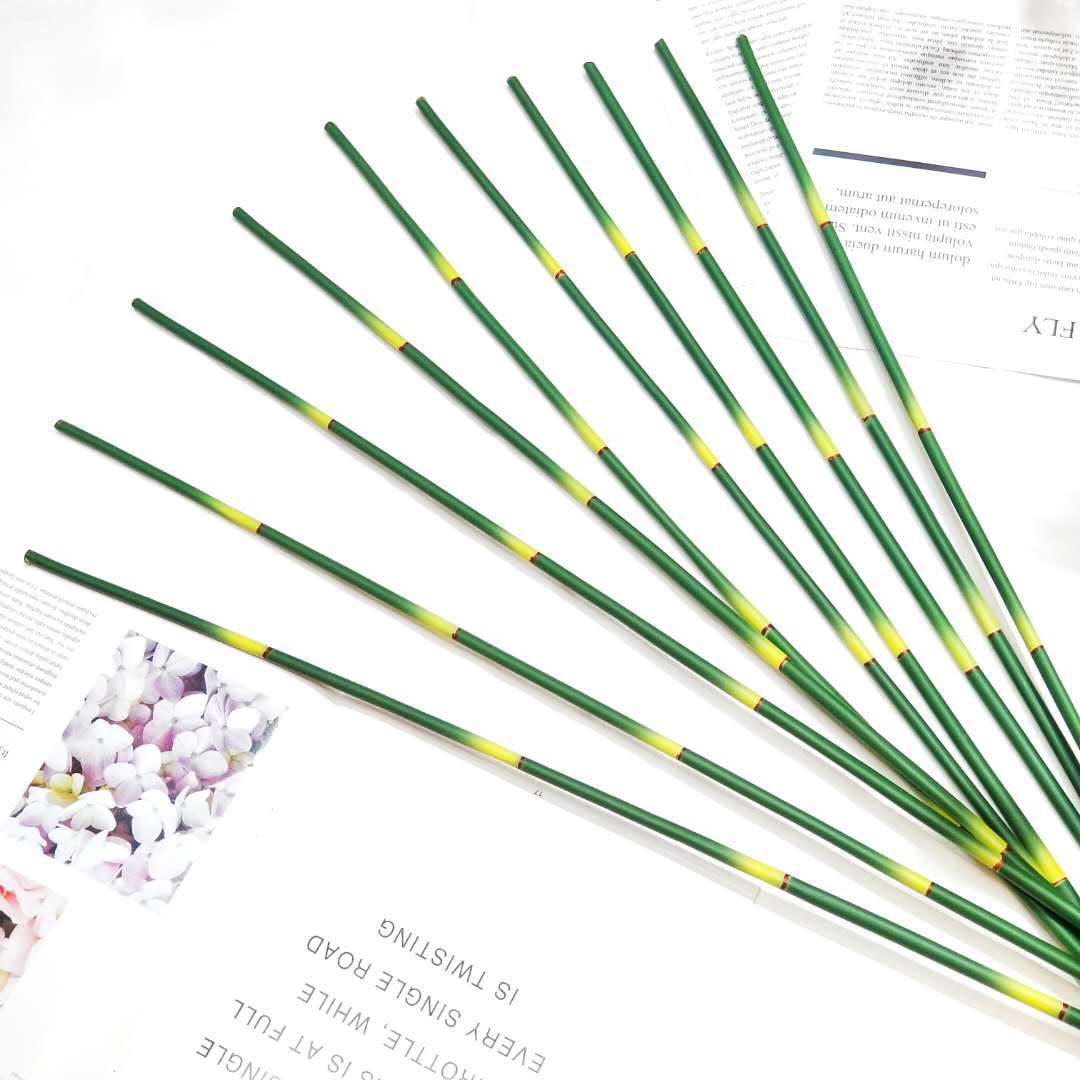 Liou 1 Meter Small Bamboo Strip Foreign Trade Export Glue Bamboo Strip Cross-Border Simulation Bamboo Strip Artificial Small Bamboo Special Treatment Item Picture