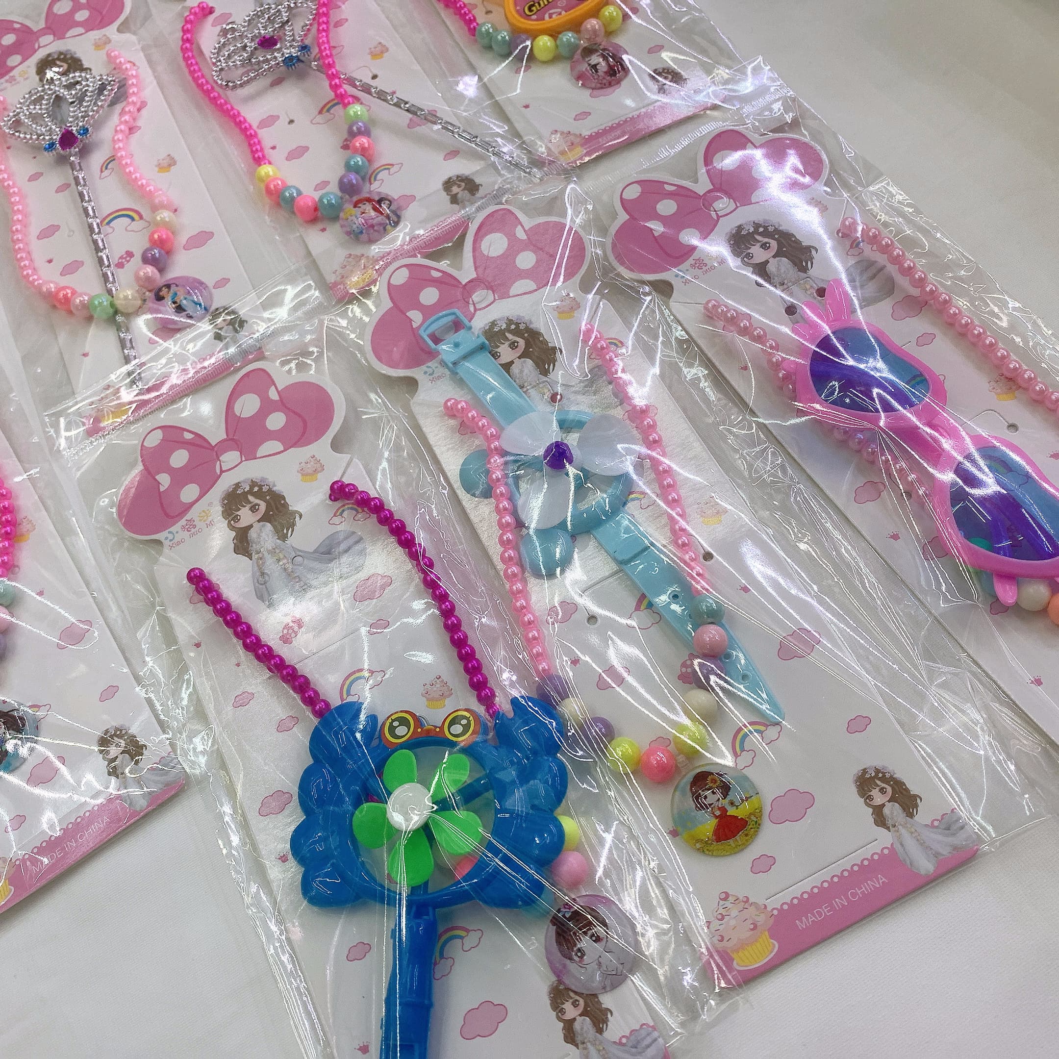 跨境爆款热销儿童过家家装扮饰品玩具项链玩具套装女孩塑料玩具彩色 海娟玩具饰品套装厂家直销批发详情4