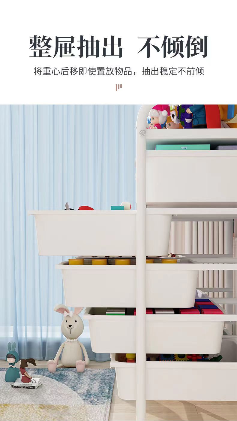儿童玩具收纳架宝宝玩具收纳大容量家用落地置物架多层收纳整理柜详情5