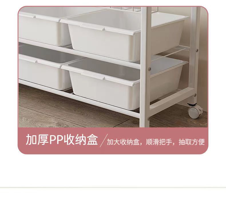 Children's bookshelf, picture book rack, baby book and stationery storage rack, mobile home multi-layer floor-standing storage rack, bookcase pic 11