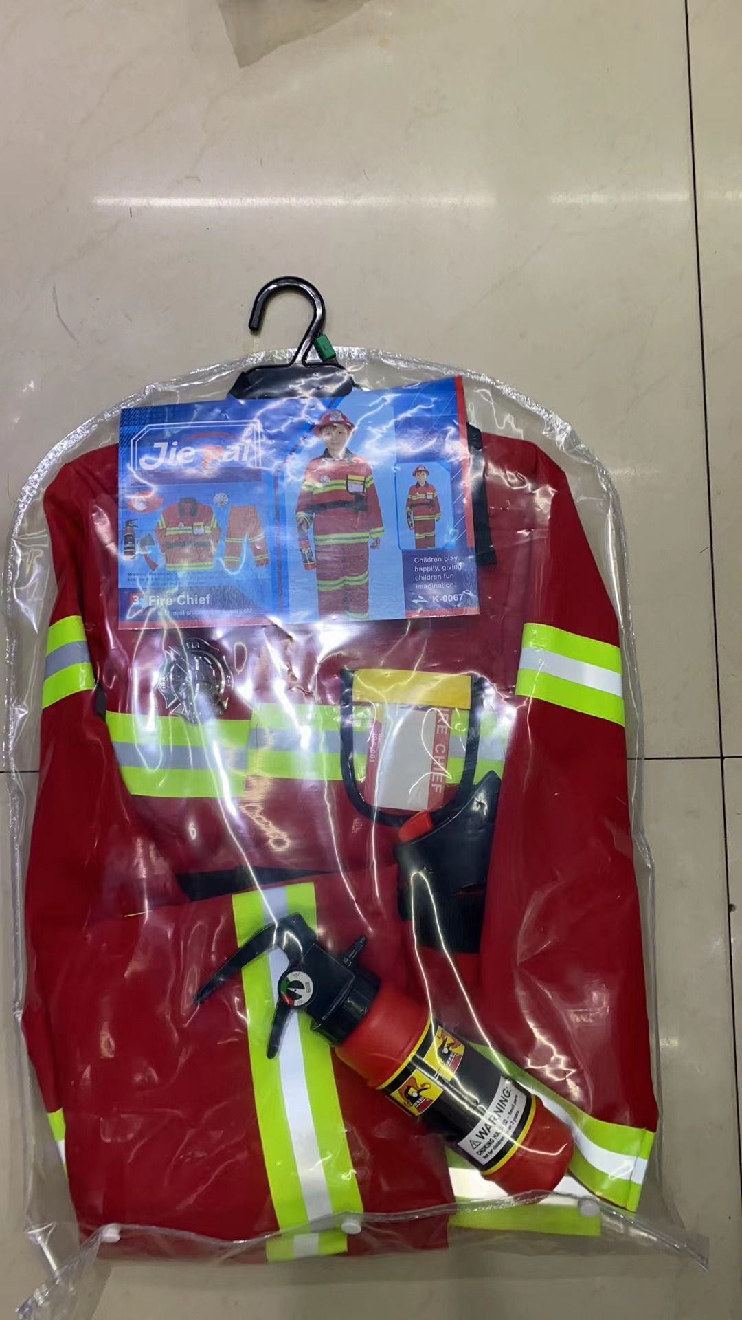 儿童职业装消防员服装服，儿童表演服