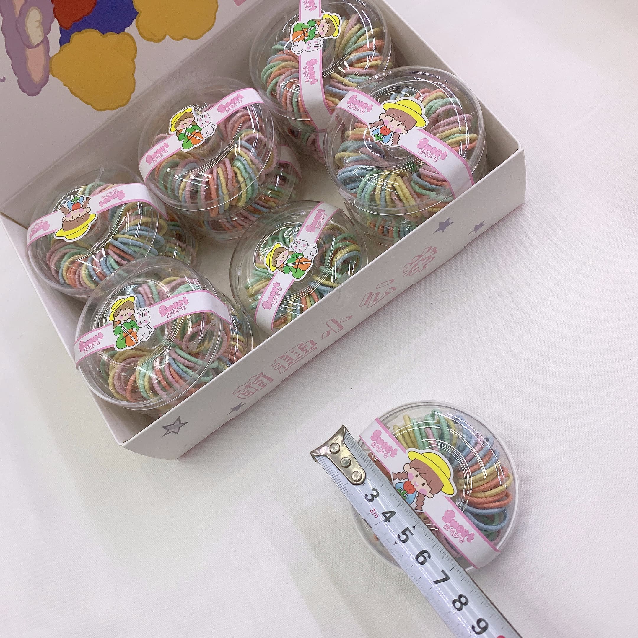 儿童 颜值不伤发小甜甜圈皮筋可爱高弹力超耐用头绳宝宝卡通小米夹皮筋头绳儿童橡皮筋女童迷你发卡抓夹刘海碎发夹厂家直销批发详情5