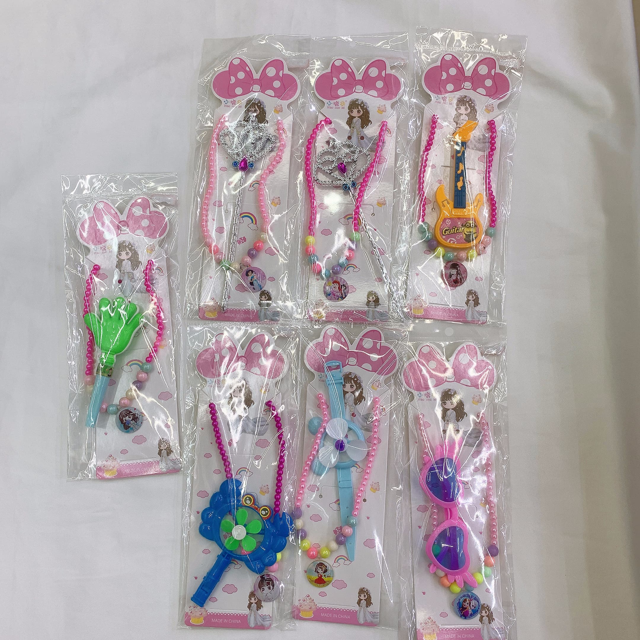 跨境爆款热销儿童过家家装扮饰品玩具项链玩具套装女孩塑料玩具彩色 海娟玩具饰品套装厂家直销批发详情2
