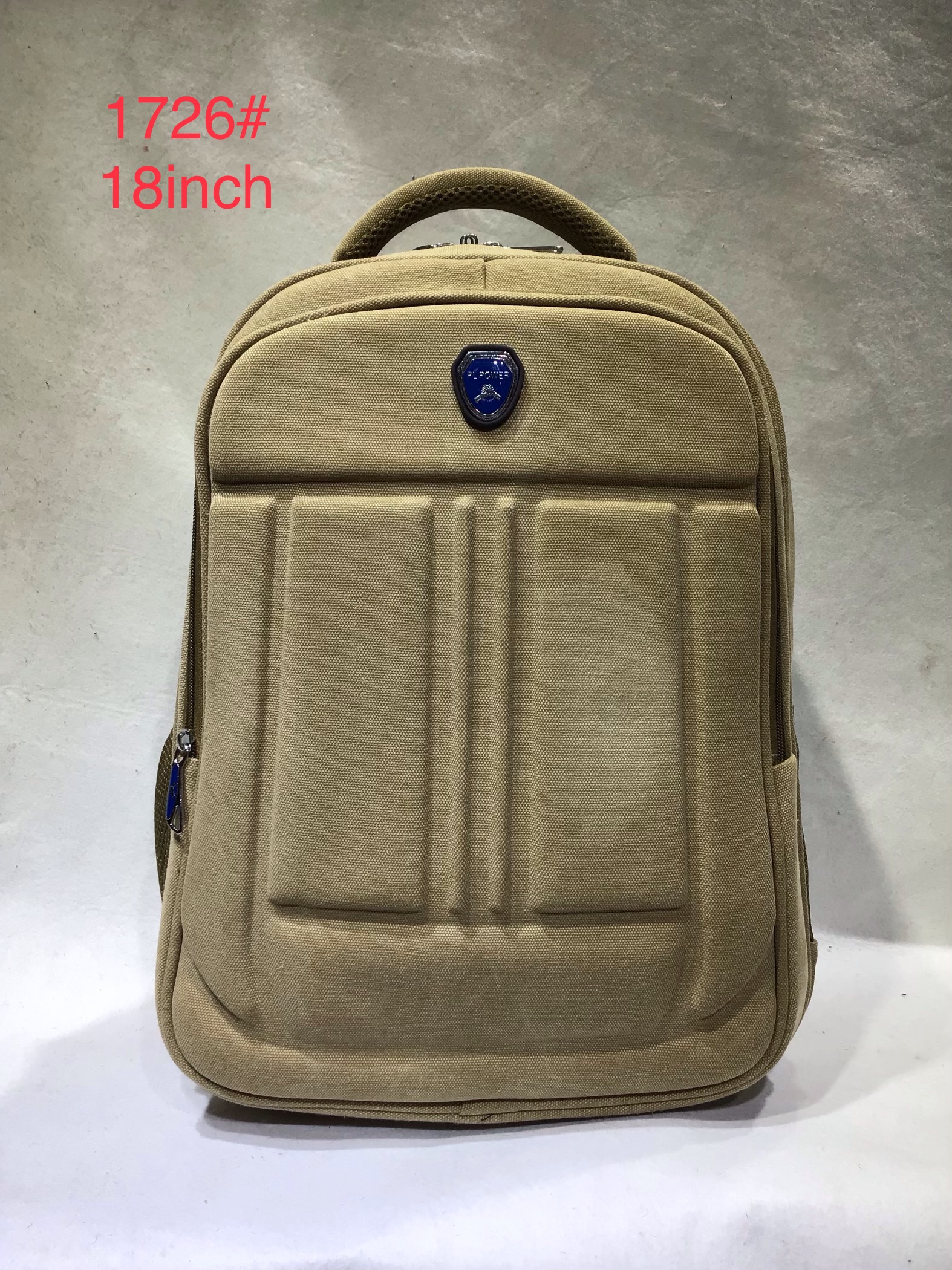 男女学生通用硬壳帆布电脑双肩背包商务硬壳双肩背包详情3