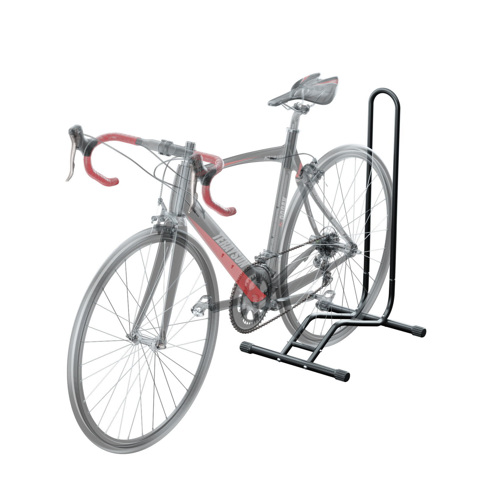HS-013BF bicicleta de montaña L tipo marco de estacionamiento stand de exhibición dividido carro de carretera inserte el marco de servicio completamente desmontable marco de estacionamiento Application Scenario