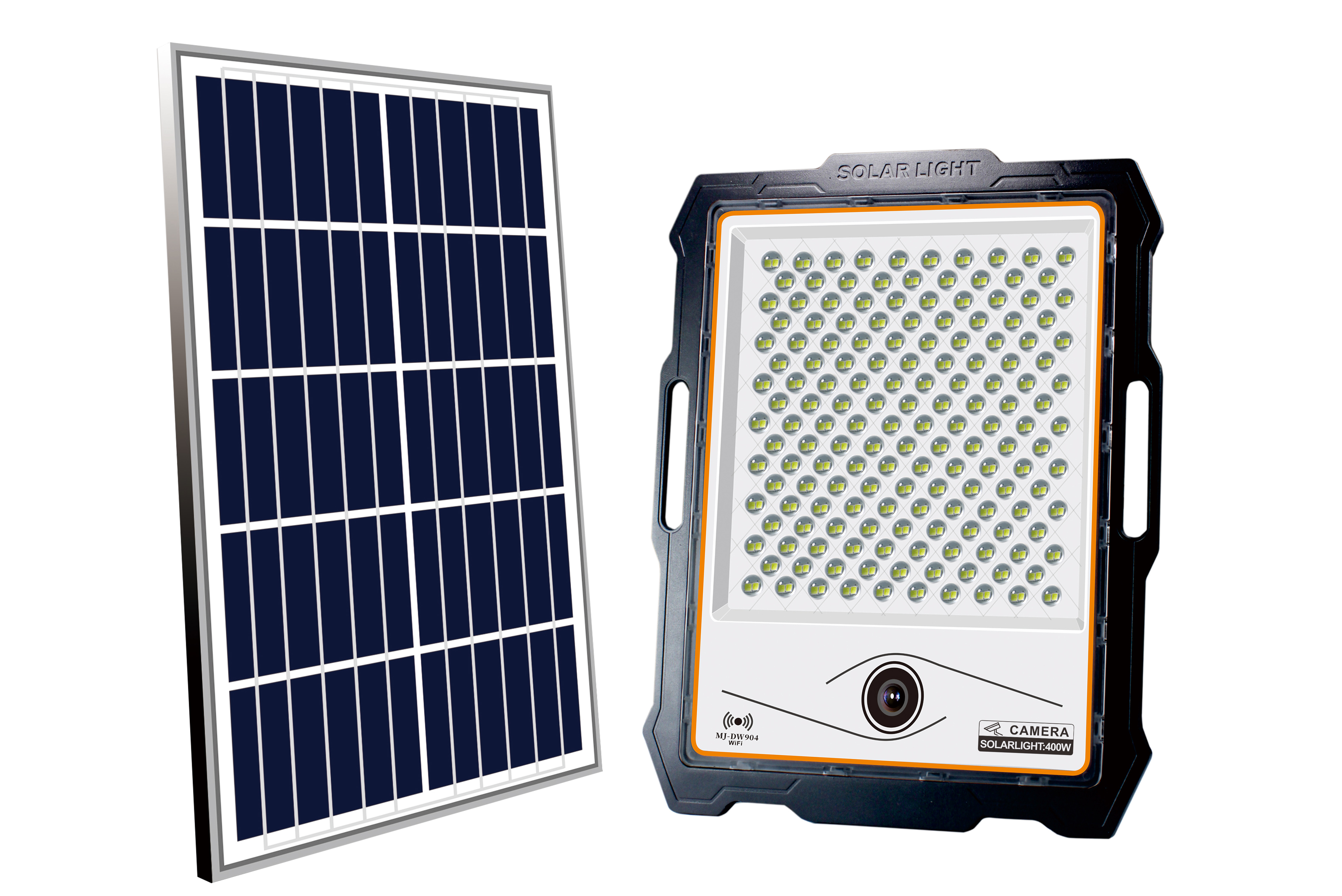 Portable solar-powered outdoor camping handheld courtyard surveillance camera solar floodlight pic 4