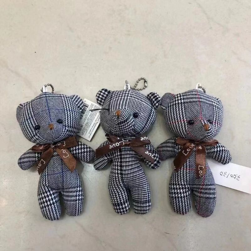 Checkered Bear Plush Toys, toy figurines, pendants, dolls, Vision Toys 01 details Picture
