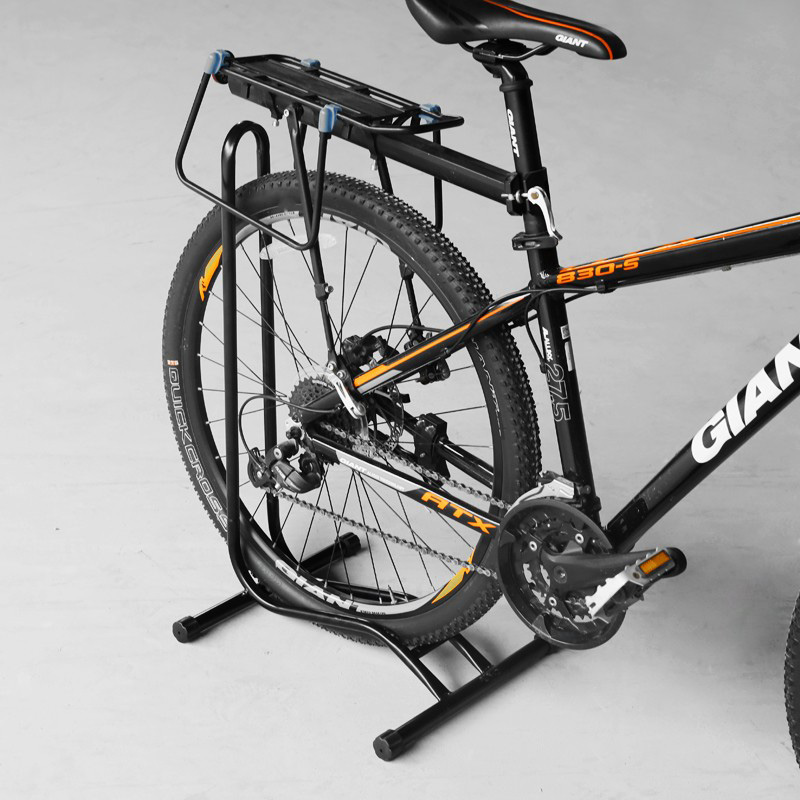 HS-T013B mountain bike L-shaped parking rack display rack, road bike insertion maintenance rack, bicycle parking rack Item Picture