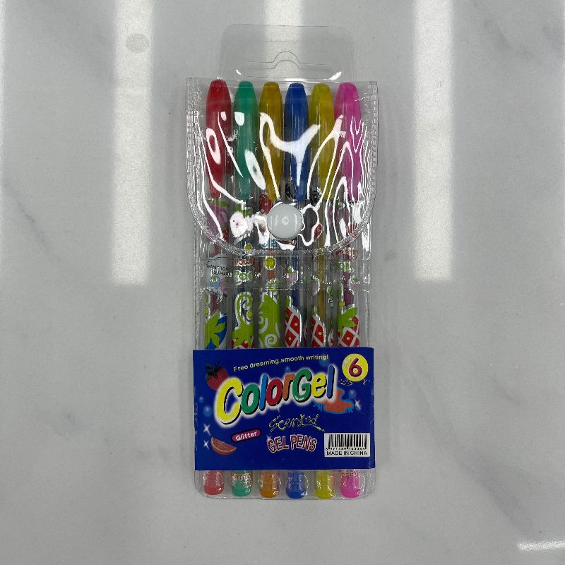 6色4-805杆厂家直销欢成21526荧光闪光水粉笔