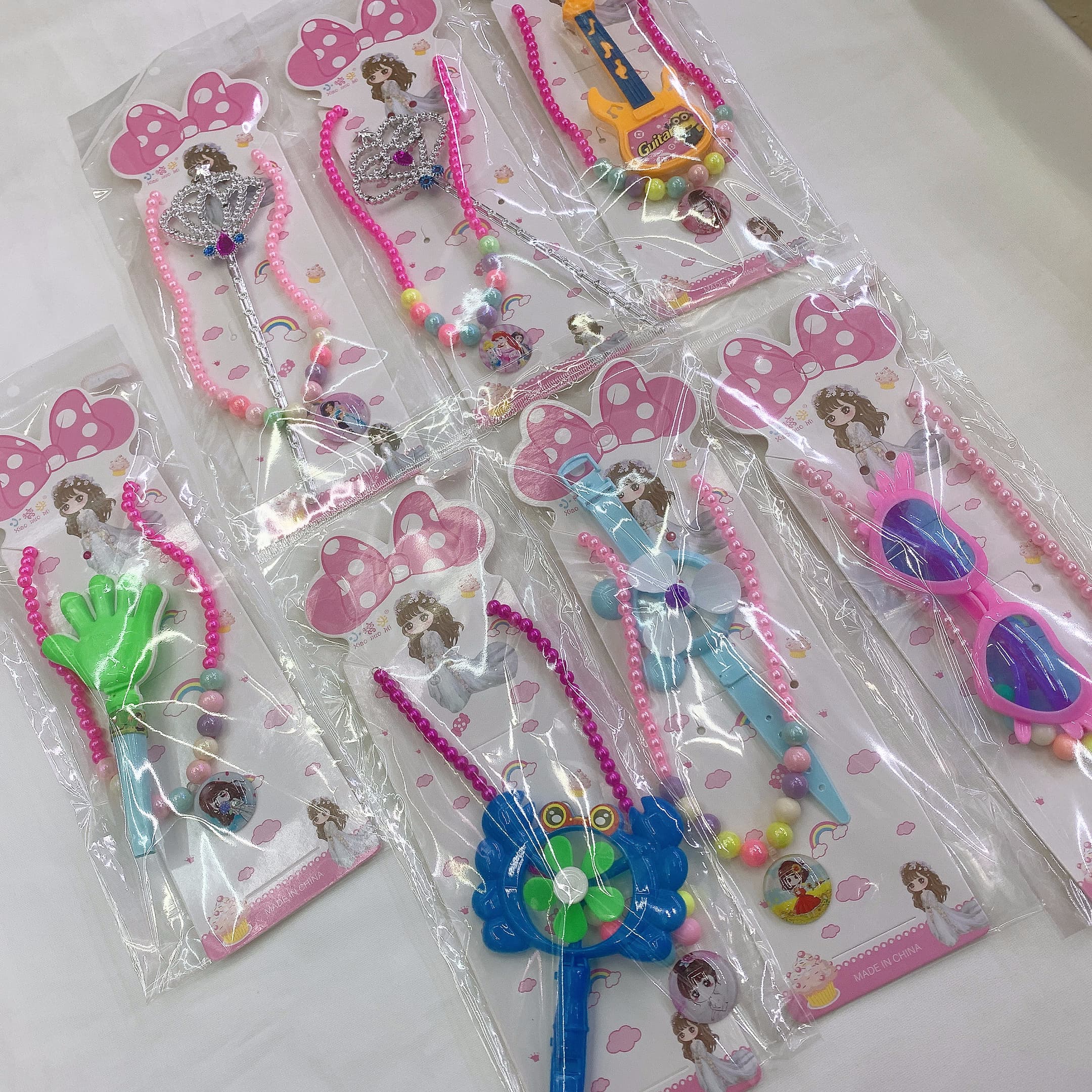 跨境爆款热销儿童过家家装扮饰品玩具项链玩具套装女孩塑料玩具彩色 海娟玩具饰品套装厂家直销批发详情3