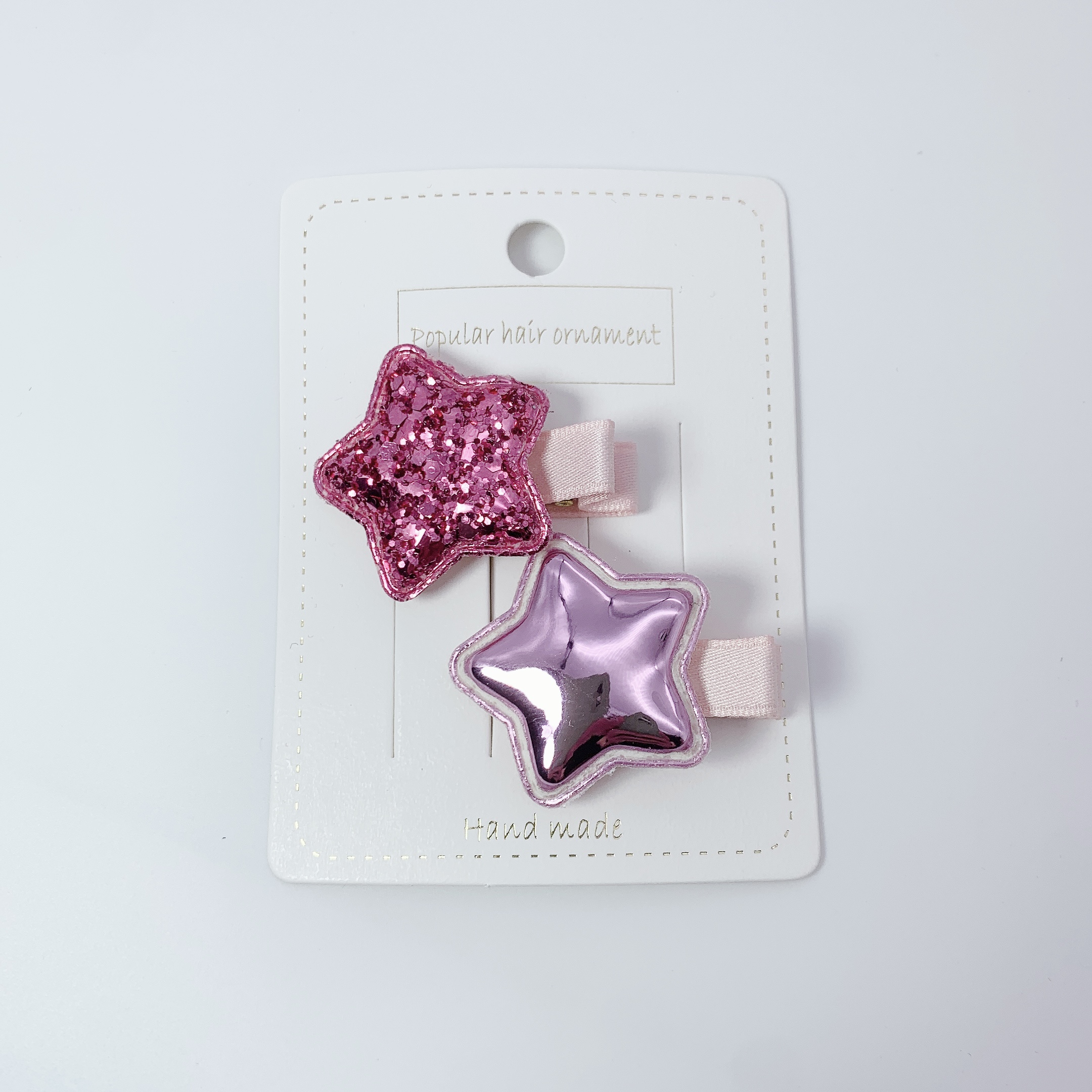 儿童新款韩国超萌女孩布111布头饰渐变BB夹发夹新款韩国超萌女孩布艺100可爱简约儿童包布头饰BB夹