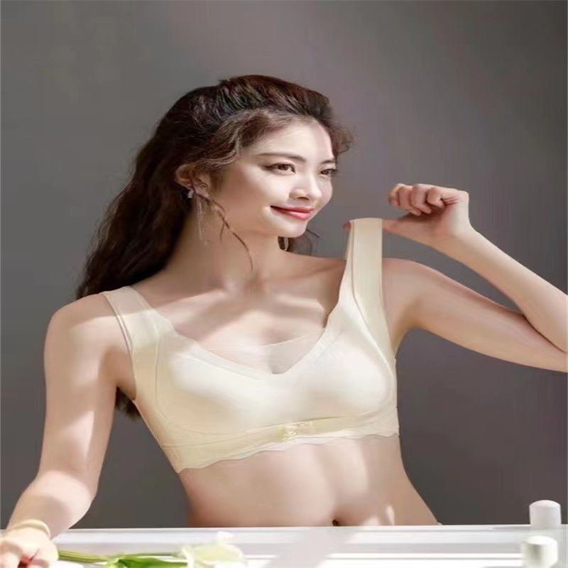 Naked, Seamless, Underwire Bra Detachable Breast Pad Skin-Friendly Comfortable Push-Up Bra Specification drawing
