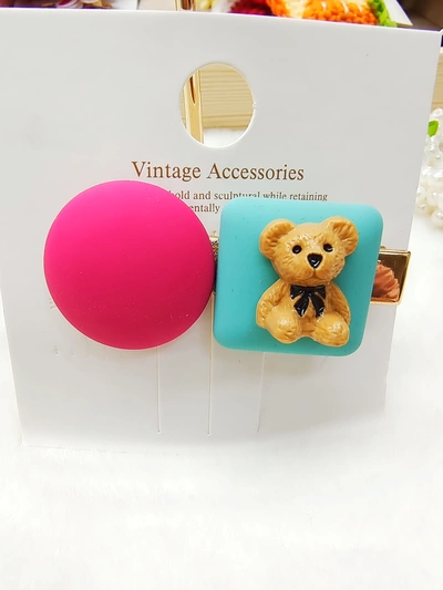 Modern Girl Korean Children's Baby Fashion Love Figure Clip