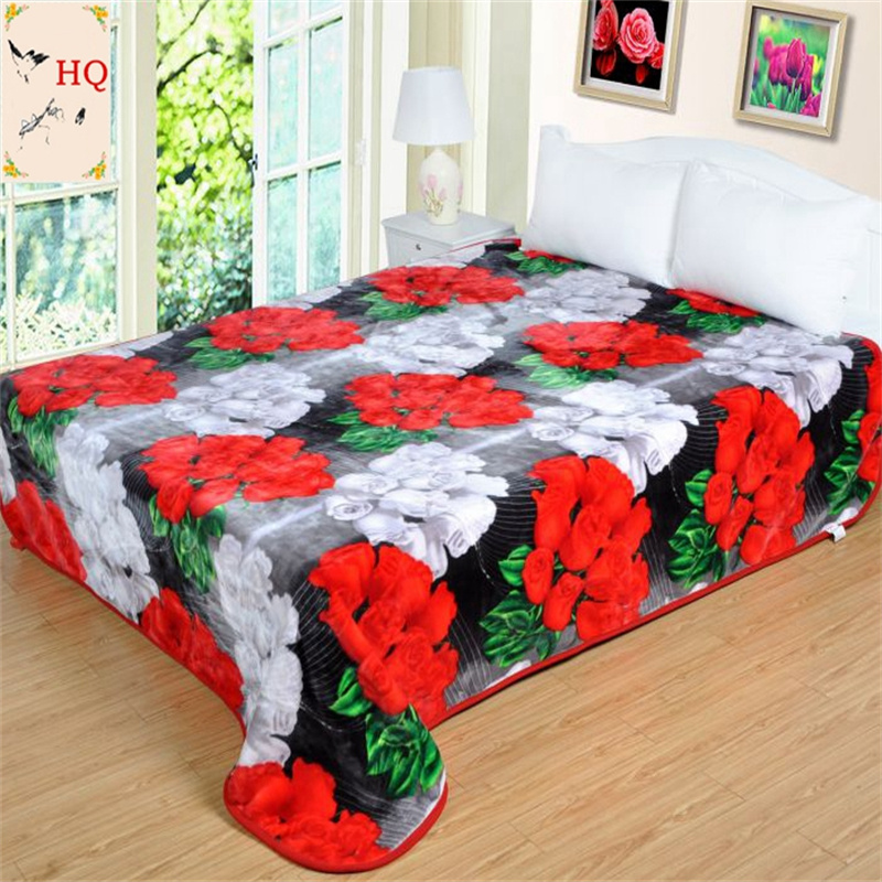 Laschel printed blankets customized for foreign trade blankets thickened winter blankets double cover blankets for bed stock blankets