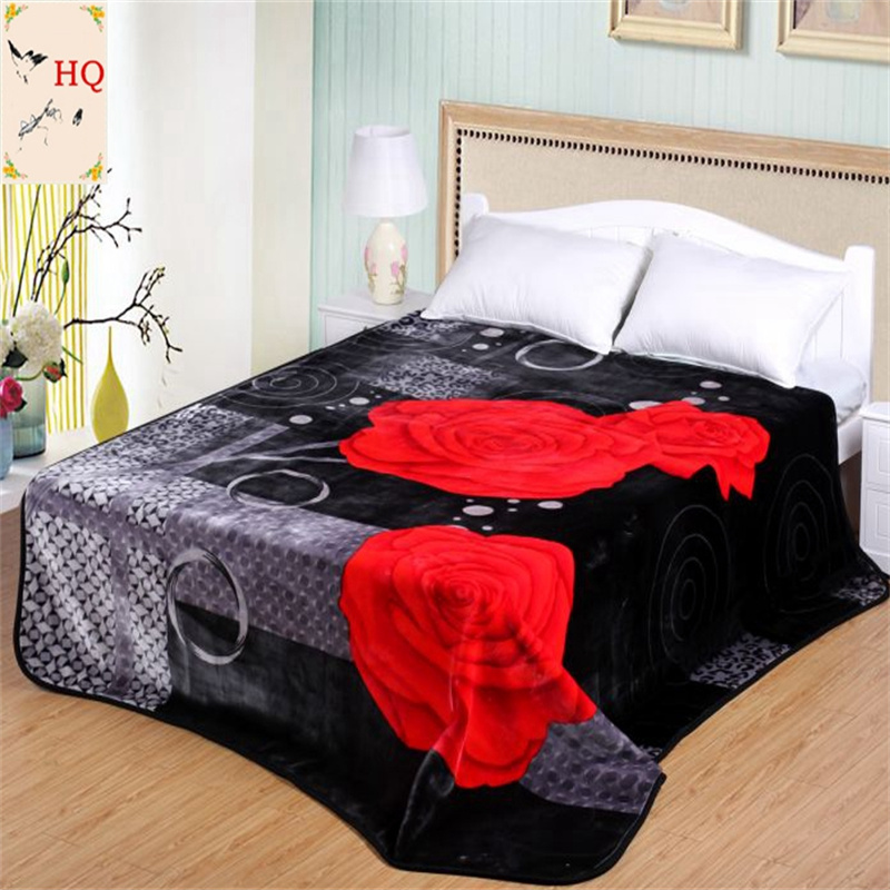 True Love blanket Raschel blanket thickened Winter blanket double blankets in stock for bedding