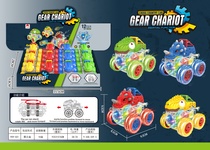 Light gear dinosaur car 12pcs