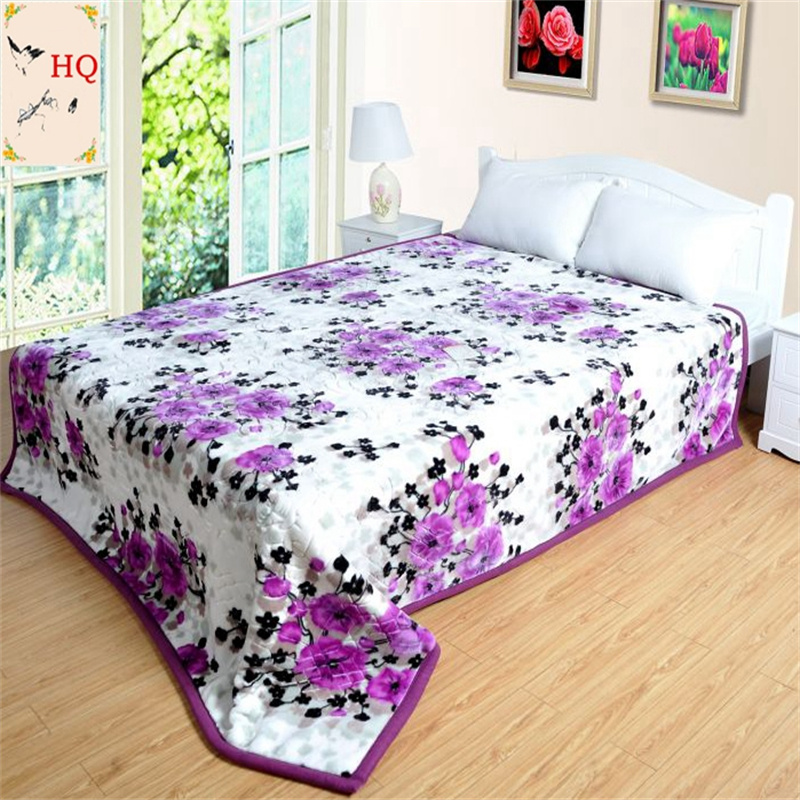 True Love blanket Laschel printed blanket Double foreign trade blanket thickened Winter blanket double cover blanket in stock for bed