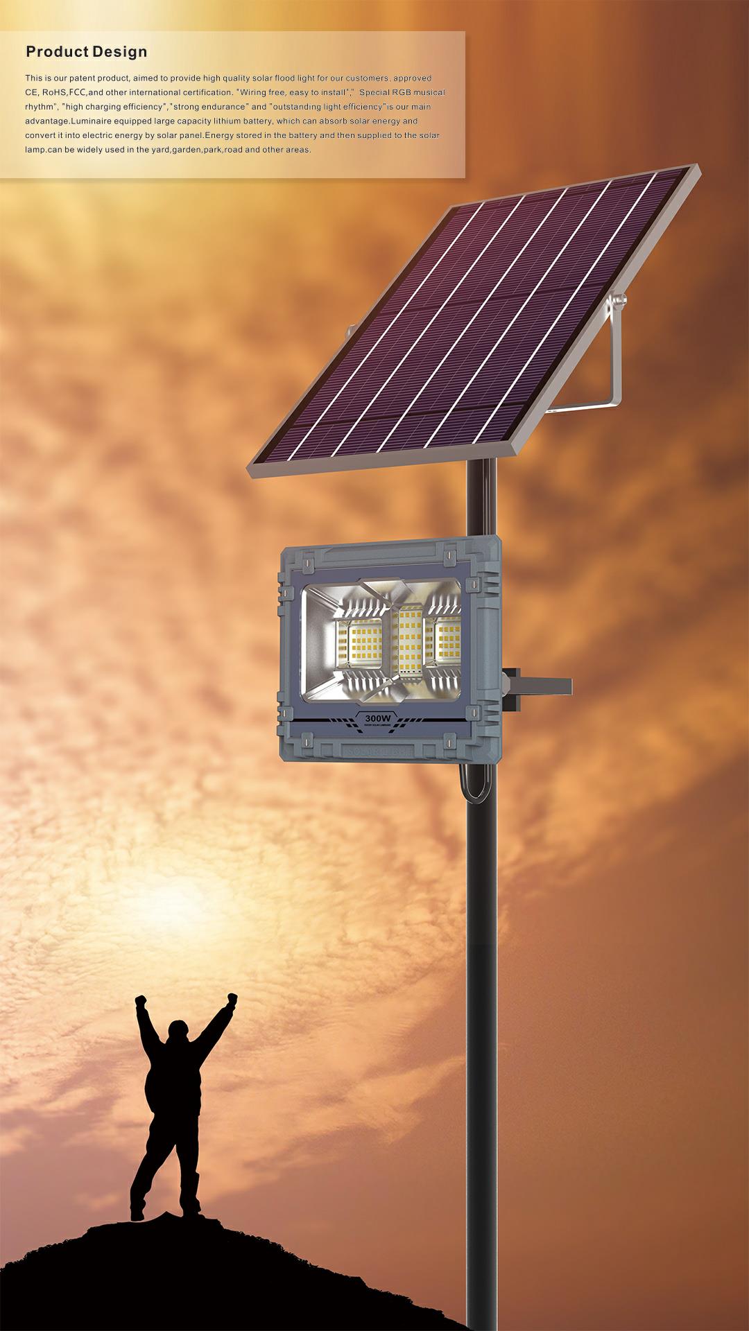Alien solar floodlight Outdoor courtyard LED high-brightness portable solar lamp white optical wide-angle pic 11
