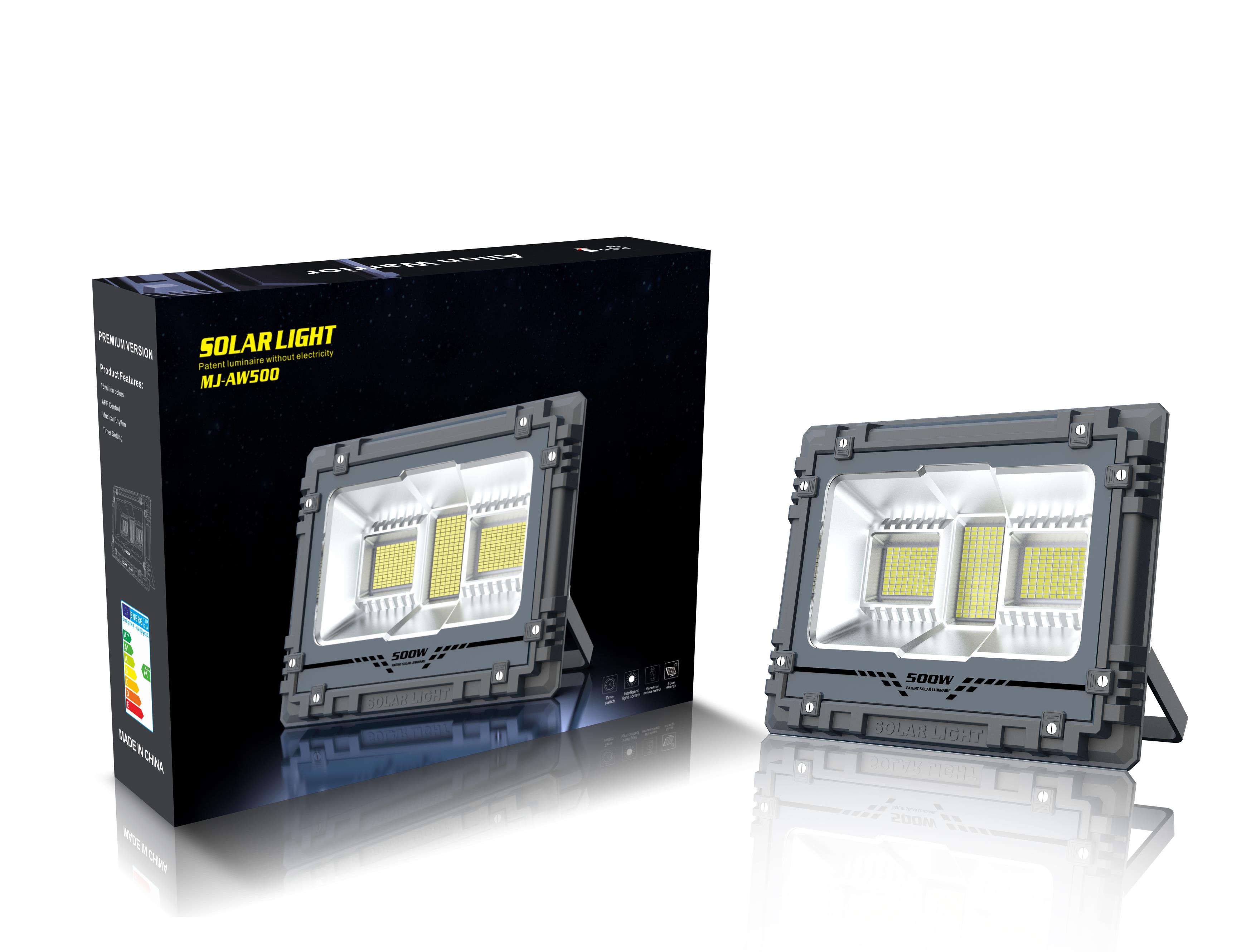 Alien solar floodlight Outdoor courtyard LED high-brightness portable solar lamp white optical wide-angle pic 1
